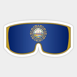 New Hampshire Ski Goggles Sticker